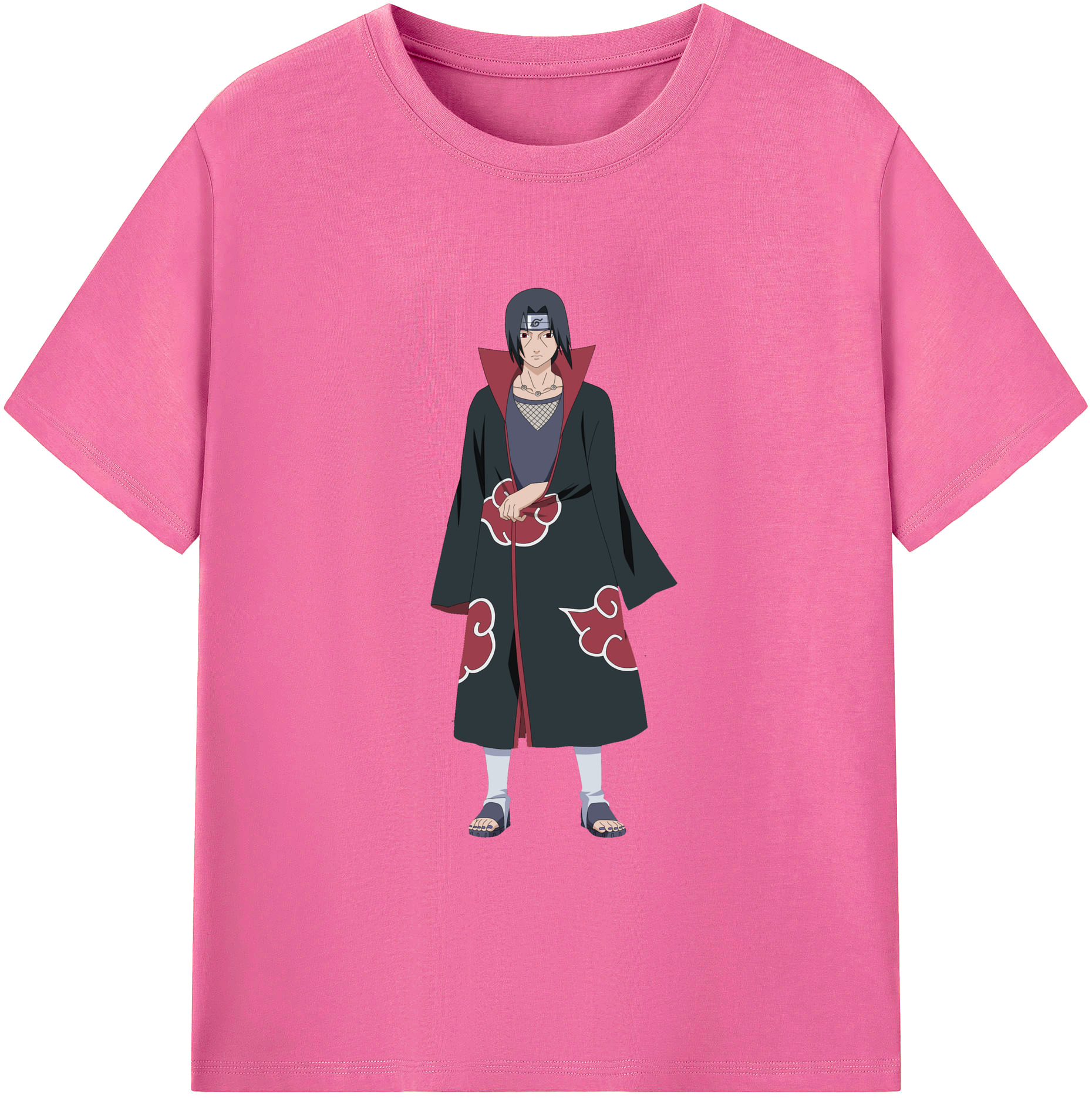 （画像用） NARUTO -ナルト- うちは イタチ Uchiha Itachi レディースカジュアルプリントTシャツ（綿100％）
